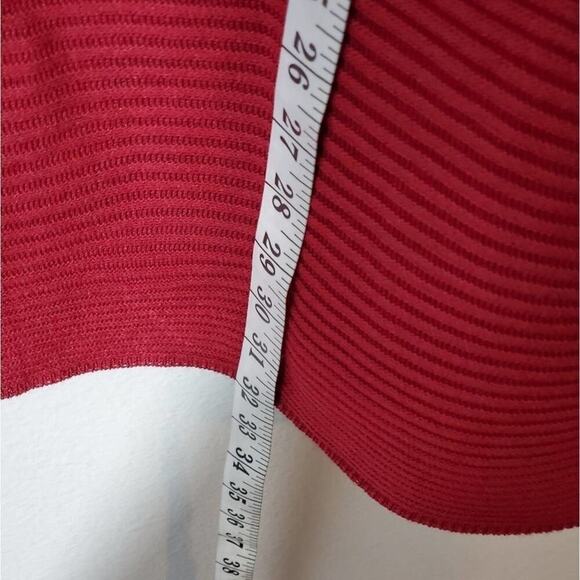 CHELSEA‎ & Theodore red statement lantern sleeve cardigan sweater plus size 2X - Picture 7 of 8